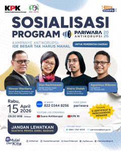 Pariwara Antikorupsi 2026: Saatnya Daerah Bergerak, Kampanye Tak Harus Mahal